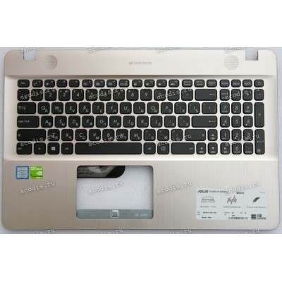 Keyboard Asus R541N, X541N, D541N, R541NA золотистый (13NB0CG1AP0321, 13NBOCG1P03013-2) + Topcase