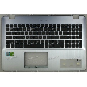 Keyboard Asus X542U металлик синий верх (13N1-26A0711, 13N1-26A0702, 13NB0FD2AP0311, 13NB0FD2AP0301, 13N1-26A0701) + Topcase