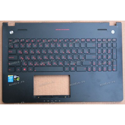 Keyboard Asus N56JR, N56J, N56V, N56VB, N56VV, N56VM, N56VJ, N56VZ + topcase (90NB03Z3-R31RU0, 13NB03Z3AM0311, 33NJ8TCJNB0)