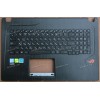 Keyboard Asus GL753, GL753V, GL753VE, GL753VD + topcase (13N1-0XA0601, V156362CS1RU, 0KN1-0B4RU11, 13N1-0XA0611, 13N1-0XP0401)