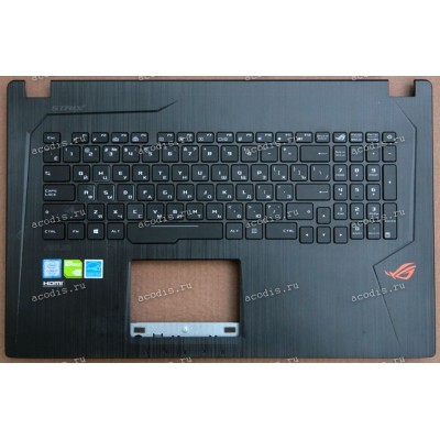 Keyboard Asus GL753, GL753V, GL753VE, GL753VD + topcase (13N1-0XA0601, V156362CS1RU, 0KN1-0B4RU11, 13N1-0XA0611, 13N1-0XP0401)