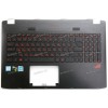 Keyboard Asus GL552JX + topcase (90NB07Z1-R31RU0, 13N0-RZA0F41, 13NB07Z1AP0341, 0KNB0-662GRU00, NSK-UPSBU, 9Z.N8BBU.S0R)