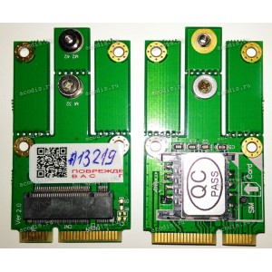 Переходник NGFF M.2 "B key" + SIM в Mini-PCI-E (M.2 2230, 2242)
