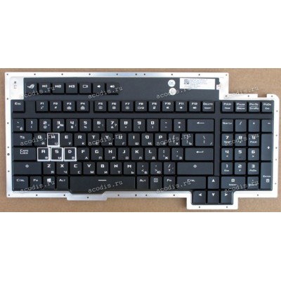 Keyboard Asus GX800, GX800VH, GX800VHK (0KNB0-L611RU00) (Black/Matte/RUO) чёрная матовая русифицированная