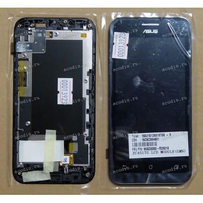 4.5 inch ASUS ZC451TG (Zenfone Go) (LCD+тач) черный с рамкой 854x480 LED  разбор / original