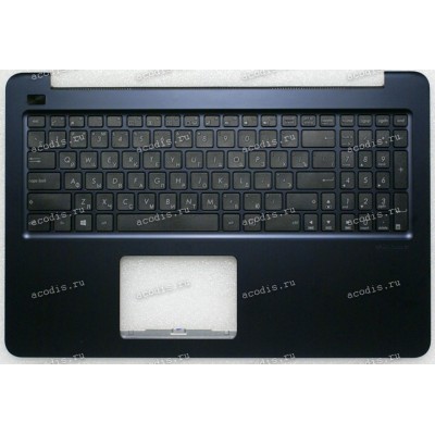 Keyboard Asus E502MA-2B тёмно-синяя (90NL0022-R31RU0, 13ANL0022AP0101) + Topcase
