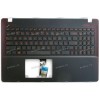 Keyboard Asus X550VX-3J чёрно-красный (90NB0BBJ-R31UI1) + Topcase