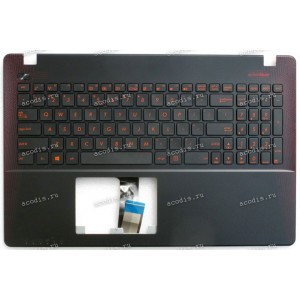Keyboard Asus X550VX-3J чёрно-красный (90NB0BBJ-R31UI1) + Topcase