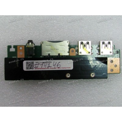 USB & Audio & CardReader board Asus UX510UW, UX510UX (p/n 90NB0BW1-R10010) 
