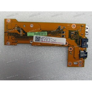DC Jack board & USB & RJ45 с кнопкой включения Asus K42  (p/n 60-N0DIO1000-A01)
