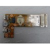 DC Jack board & USB & RJ45 с кнопкой включения Asus K42  (p/n 60-N0DIO1000-A01)