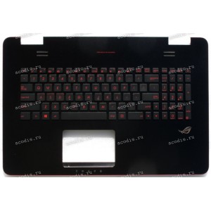 Keyboard Asus N751JM-1D, N751JW, G751 чёрно-красный (90NB0756-R31UI0) + Topcase
