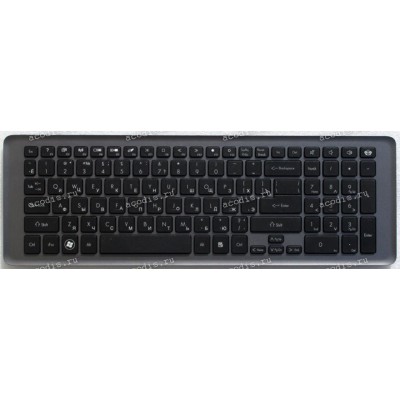 Keyboard Packard Bell EasyNote LV11H серая с рамкой (0KN0-YZ1RU01)