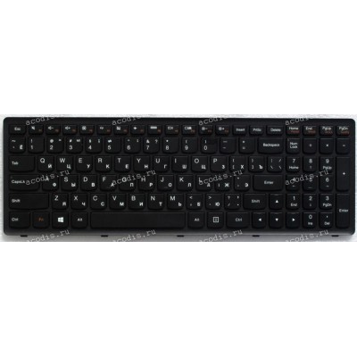Keyboard Lenovo IdeaPad Flex 15, G500S, G505, G505A, G505G, G505S, S500, S510, S510p, Z510, черная с рамкой, гор. Enter (25211091)