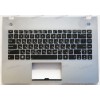 Keyboard Asus N46VZ-1A серебристая (90R-N8H1K1I00U, 13GN8H1AM031-1) + Topcase