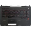 Keyboard Asus G751JT чёрный (13NB06G1AP0202, 13NB06G1AP0201) + Topcase