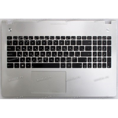 Keyboard Asus N56JR, N56J, N56V, N56VB, N56VV, N56VM, N56VJ, N56VZ серебристая (13NB03J1AM0301) + Topcase