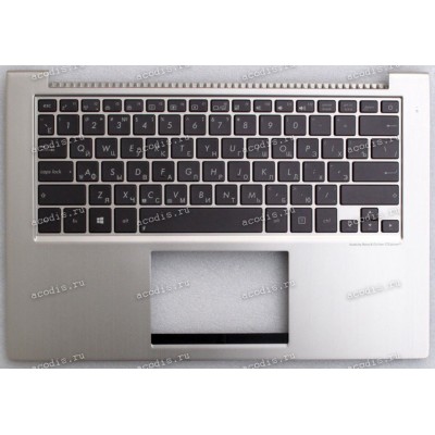 Keyboard Asus UX32V серебристая (90R-NPO1K1780Y, 13GNPO1AM052-1) + Topcase