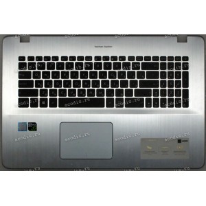 Keyboard Asus X705C металл серебро (13N1-2EA0211) + Topcase
