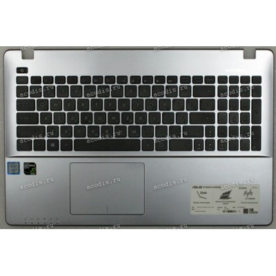 Keyboard Asus K550V серая (13NB0671AP0701) + Topcase