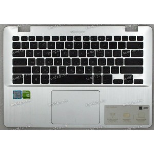 Keyboard Asus S405, X405 серебро (39XKDTAJN00) + Topcase