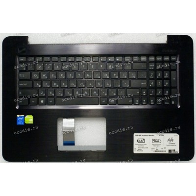 Keyboard Asus X756UA, X756UB, X756UJ, X756UQ, X756UW, X756UX, K756U чёрный (13NB0A01AP0141) + Topcase