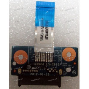 CD-ROM SATA board & cable Lenovo G580, G585, N580 (p/n QIWG6 LS-7985P, NBX00011J00, 455NW638L01)