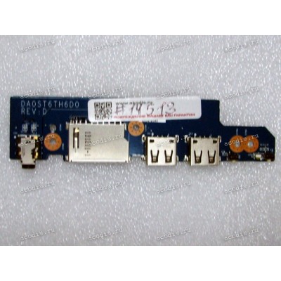 Power switch&USB&Audio&CardReader Lenovo IdeaPad Flex 15, 15d (p/n DA0ST6TH6D0 REV: D)
