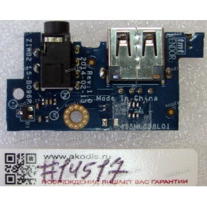 USB & Audio board Lenovo B40-45, B40-70, B50-30, B50-70, B50-80 (p/n ZIWB2 LS-B096P, 455MLC38L01)