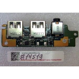 USB & Audio board Lenovo G700, G710, Z710  (p/n 69N0B5820A01, 69N0B5K10A01) REV: 2.1