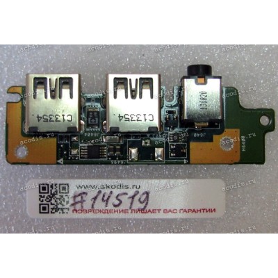 USB & Audio board Lenovo G700, G710, Z710  (p/n 69N0B5820A01, 69N0B5K10A01) REV: 2.1