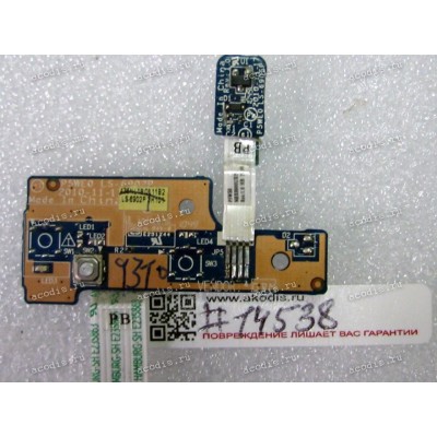 Power button board & cable Acer Aspire 5750, 5750Z, 5755G, Packard Bell TS11, TSX66 (p/n P5WEO LS-6902P REV: 1.0)