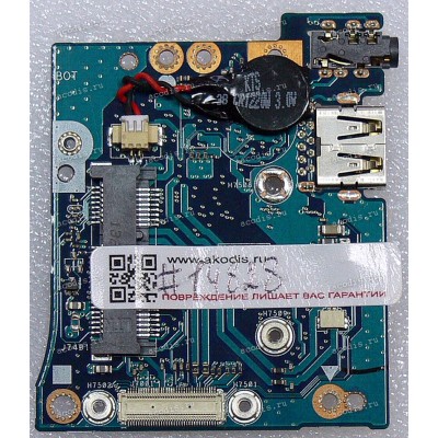 USB & Audio board & cable Asus TX201 TX201L TX201LA  (p/n 60NB03I0-IO1030)