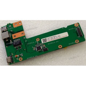 DC Jack board & USB & LAN & CardReader с кнопкой включения Asus K52DR, K52F, K52JB, K52JC, K52JE, K52JK, K52JR, K52JT, K52JU, K52JV, K52 (p/n 90R-NXMDC1000U)
