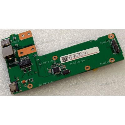 DC Jack board & USB & LAN & CardReader с кнопкой включения Asus K52DR, K52F, K52JB, K52JC, K52JE, K52JK, K52JR, K52JT, K52JU, K52JV, K52 (p/n 90R-NXMDC1000U)