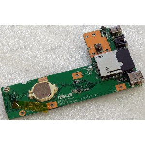 DC Jack board & USB & LAN & CardReader с кнопкой включения Asus K52DR, K52F, K52JB, K52JC, K52JE, K52JK, K52JR, K52JT, K52JU, K52JV, K52 (p/n 90R-NXMDC1000U)