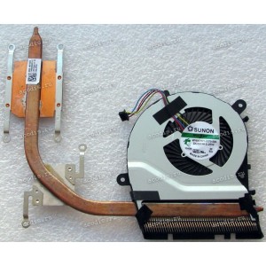 Сист.охл. Asus X555UB, X555UF, X555UJ, X555UQ (p/n 13NB0AG0AM0102) 4 pin