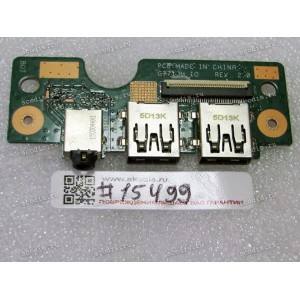 USB & Audio board Asus N751JM, N751JW (p/n 90NB0750-R11000) REV: 2.0