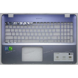 Palmrest Asus X542U металлик синий верх (13N1-26A0711, 13NB0FD2AP0311, 90NB0FD2-R31RU0)