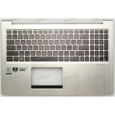 Keyboard Asus UX52VS металлик (13GNTD1AM030-1, 13N0-NPA0601) + Topcase