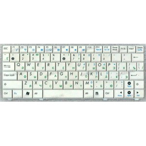 Keyboard Asus Eee PC 900HA, 900SD, T91, T91MT белая (04G0A091KRU10-2, 0KNA-092RU01) руссифицированная