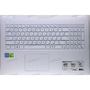 Keyboard Asus X556UA, X556UJ, X556UQ, X556UR, X556UV-3G белый (13N0-UAA0611, 13NB0BG5AP0211) + Topcase