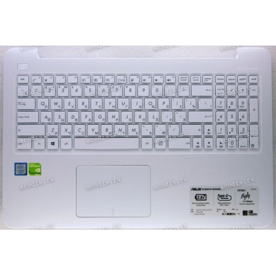 Keyboard Asus X556UA, X556UJ, X556UQ, X556UR, X556UV-3G белый (13N0-UAA0611, 13NB0BG5AP0211) + Topcase