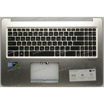 Keyboard Asus N580VD металл (13N1-29A0311) + Topcase
