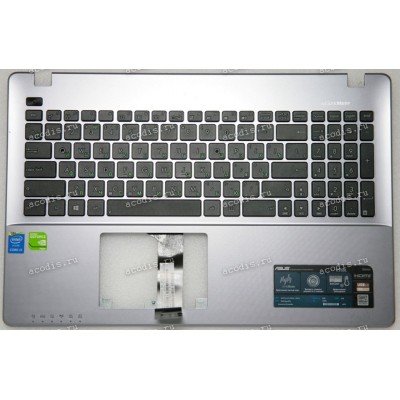 Keyboard Asus K550L, X550C серо-серебристый (13NB00T1AP1211, 13N0-PEA0Q11) + Topcase