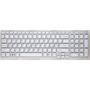 Keyboard Sony SVE 15, SVE17 белая матовая (149028851, 6H.4MRKB.038)
