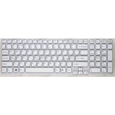 Keyboard Sony SVE 15, SVE17 белая матовая (149028851, 6H.4MRKB.038)