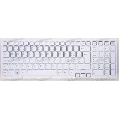 Keyboard Sony VPC-EB белая нерусифицированная (A1773551A, 148793431)