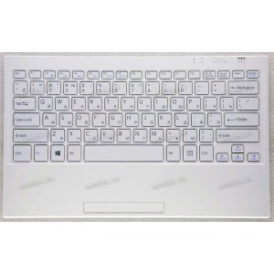 Keyboard Sony SVT1122 Cover Dock белая (A2037005A, 4-480-475-11)+Topcase