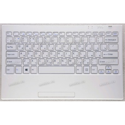 Keyboard Sony SVT1122 Cover Dock белая (A2037005A, 4-480-475-11)+Topcase